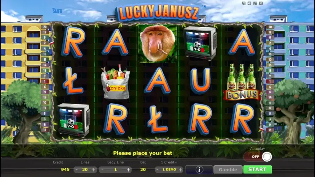 Janusz Casino screenshot
